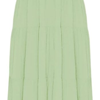 Women's Summer Boho Spaghetti Strap Square Neck Ruffle Casual Flowy Long Dress Beach Swing Party Maxi Dress - Green