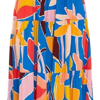 Women's Summer Boho Spaghetti Strap Square Neck Ruffle Casual Flowy Long Dress Beach Swing Party Maxi Dress - Blue