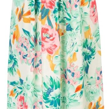 Women Strapless Dress Casual Loose Ruched Long Maxi Dress with Pockets - Green Floral