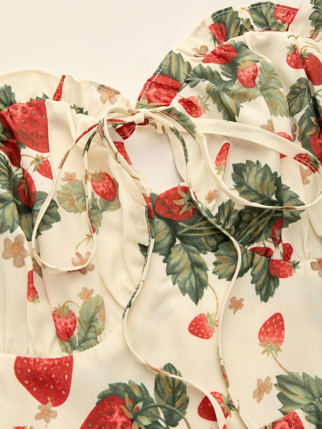 Floral Dress for Women Summer Mini Sundresses Spaghetti Strap Cute Vacation Dresses Boho Casual Outfits - Red