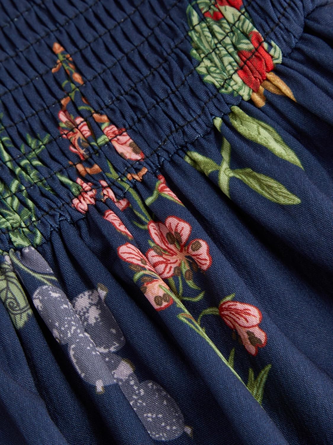 Floral Dress for Women Summer Mini Sundresses Spaghetti Strap Cute Vacation Dresses Boho Casual Outfits - Dark Denim