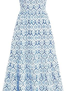Summer Dresses for Women 2026 Casual Ruffle Smocked Tiered A-Line Boho Floral Maxi Beach Sun Dress with Pockets - Floral Light Blue
